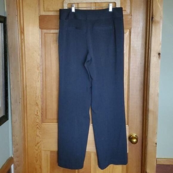 Evan Picone Sz. 8 Stretch Dark Gray Flared Dress Slacks - Picture 5 of 7
